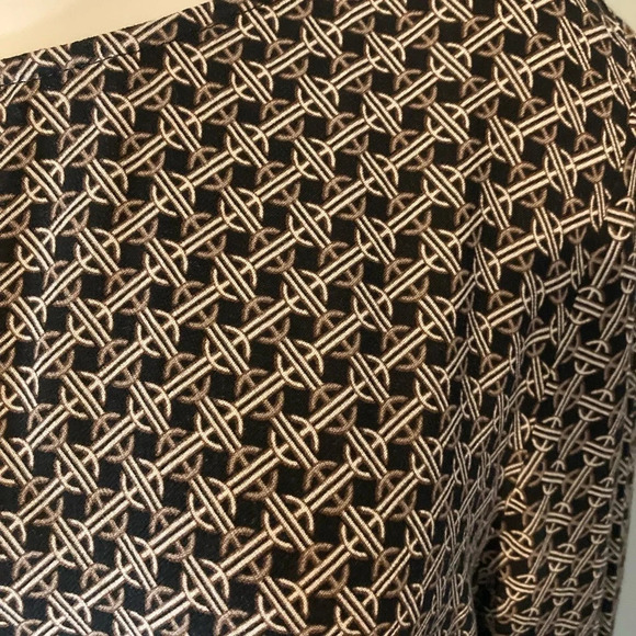 H&M Black Print Long Sleeve Dress 8 - Picture 3 of 14